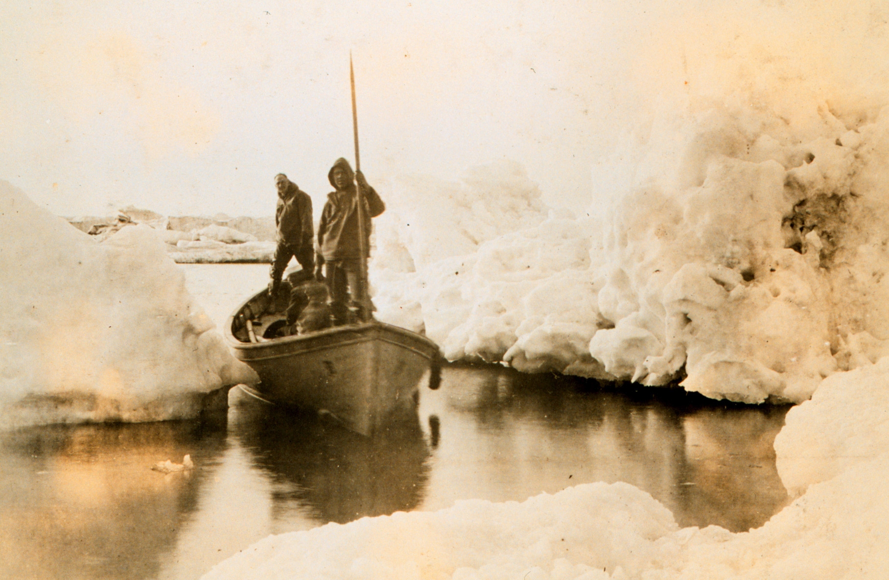 Bear supported U.S. Coast and Geodetic Survey projects, including this magnetic observation survey. (Courtesy of NOAA) Bear supported U.S. Coast and Geodetic Survey projects, including this magnetic observation survey. (Courtesy of NOAA)